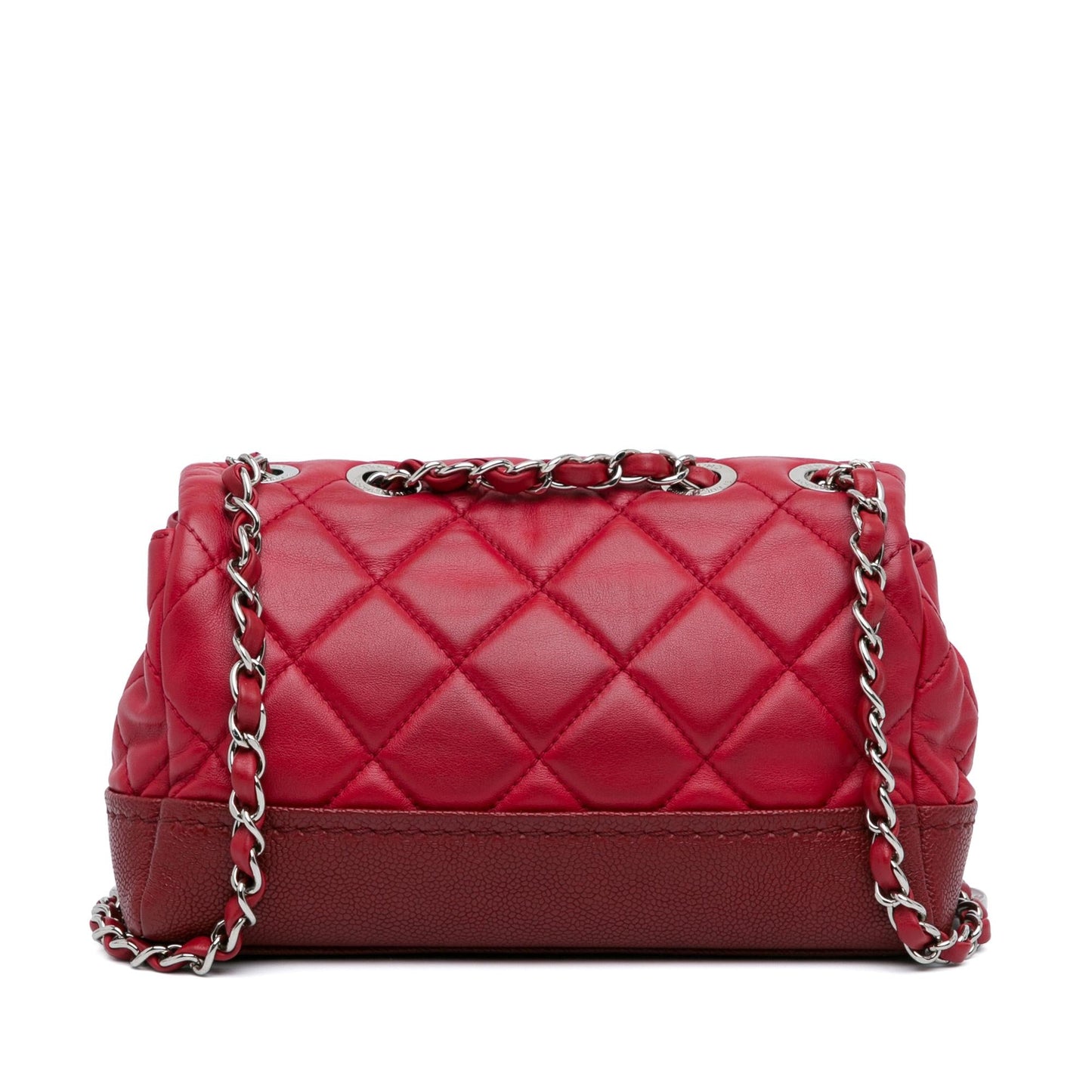 Chanel Small Quilted Lambskin and Caviar Bi Coco Flap (SHG-Vfboid)