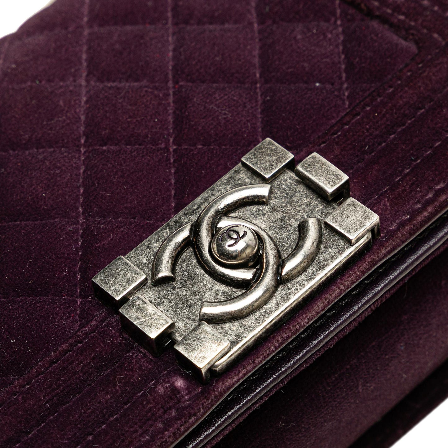 Chanel Small Quilted Velvet Boy Flap