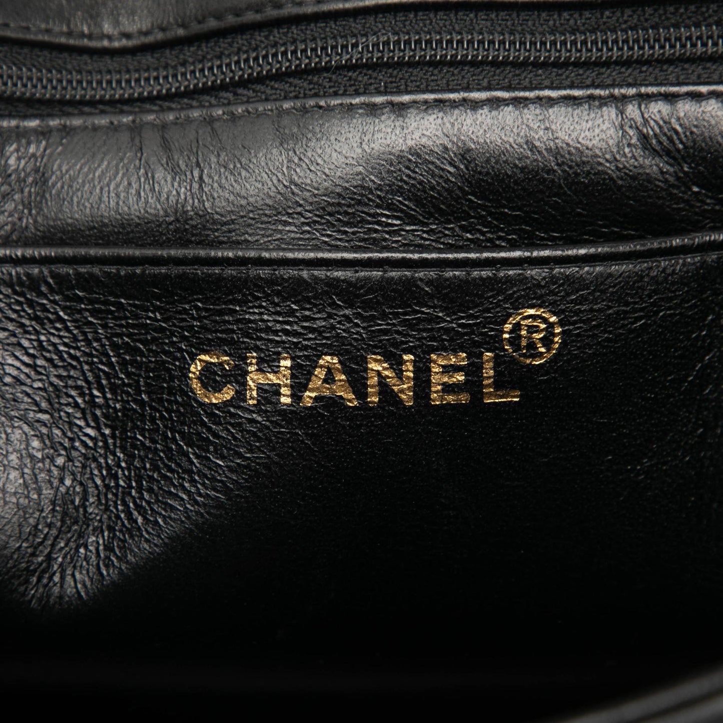 Chanel Small Square Lambskin Straight Single Flap