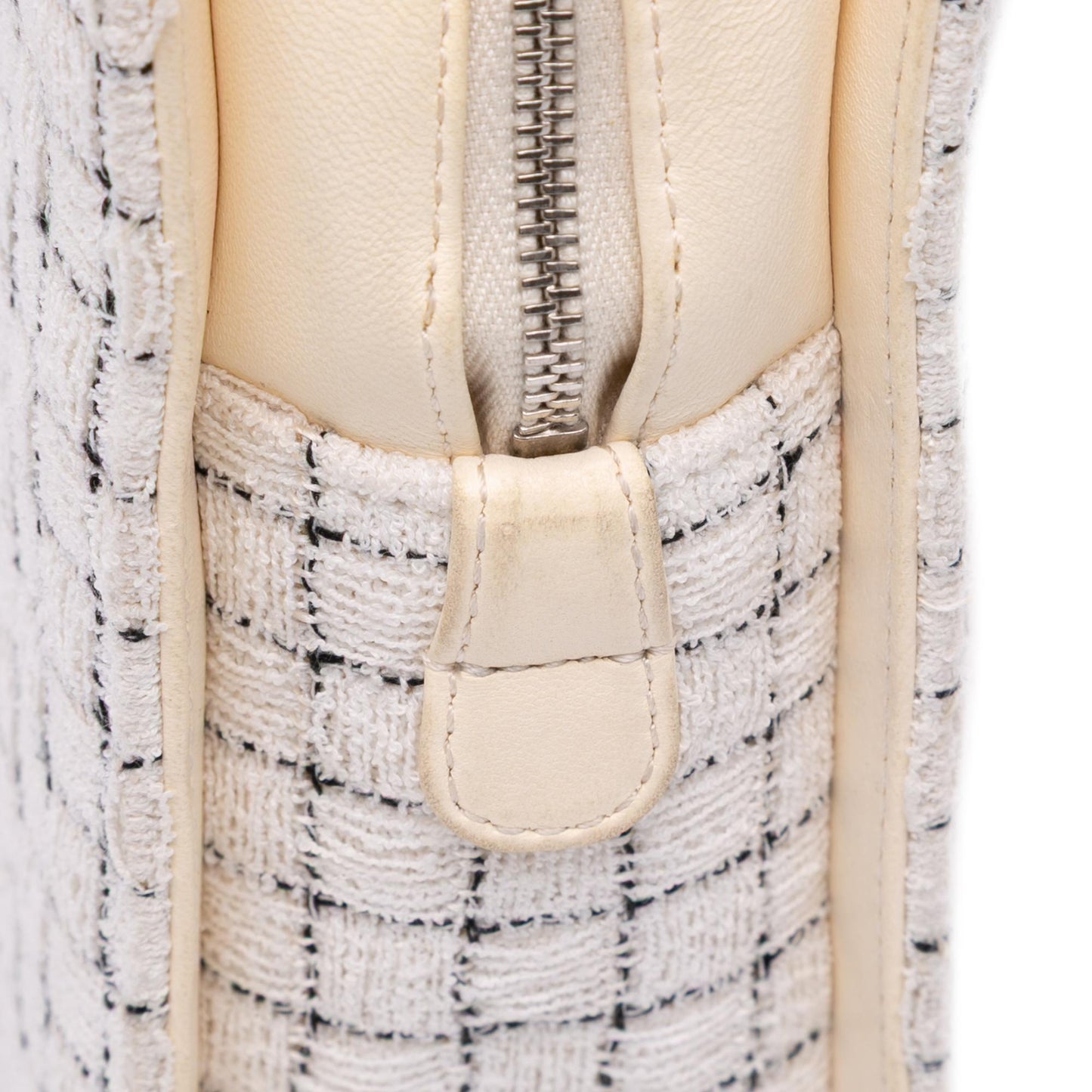 Chanel Small Tweed and Resin Zipped Shopping Bag