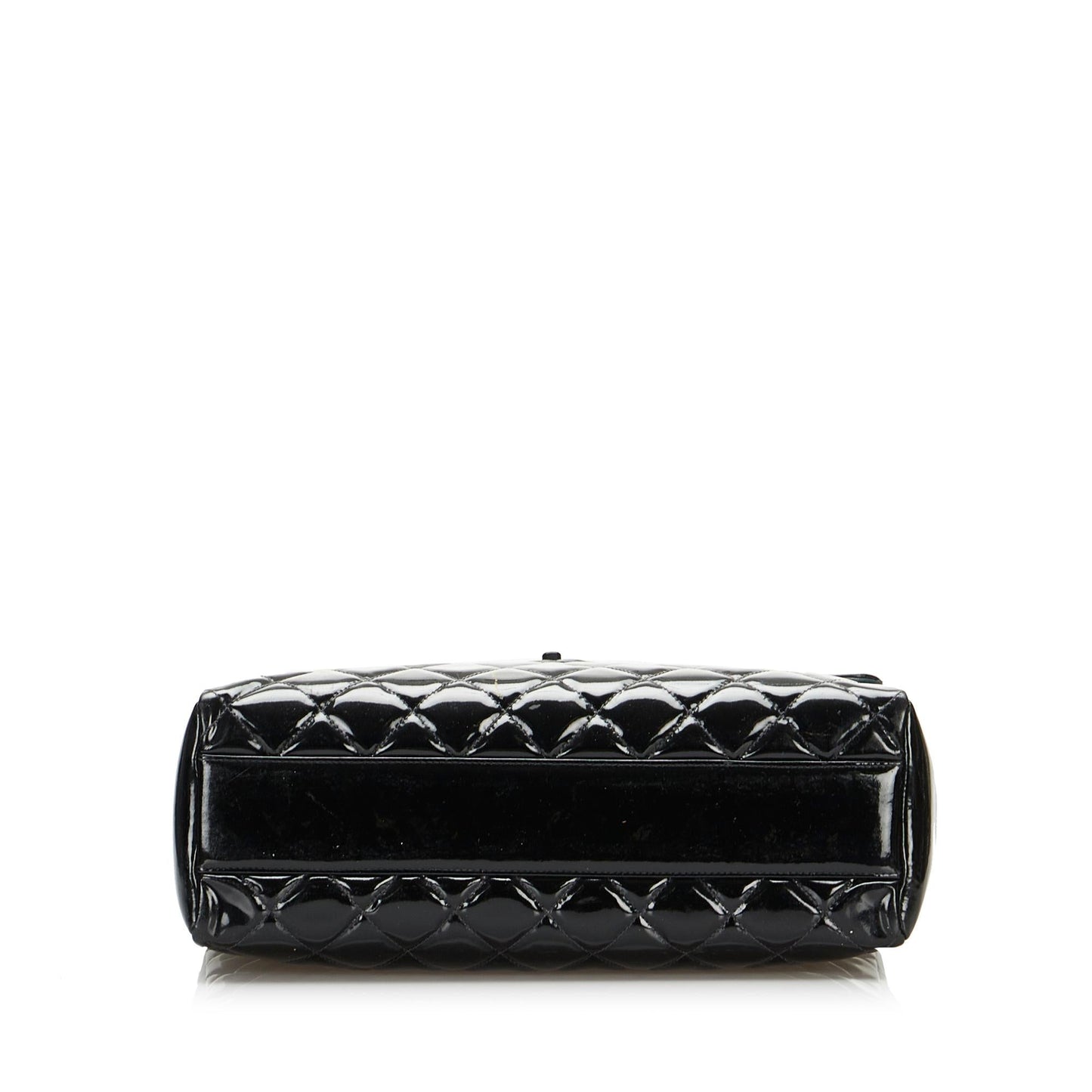 Chanel So Black Matelasse Patent Leather Single Flap Bag (SHG-XAF9hI)