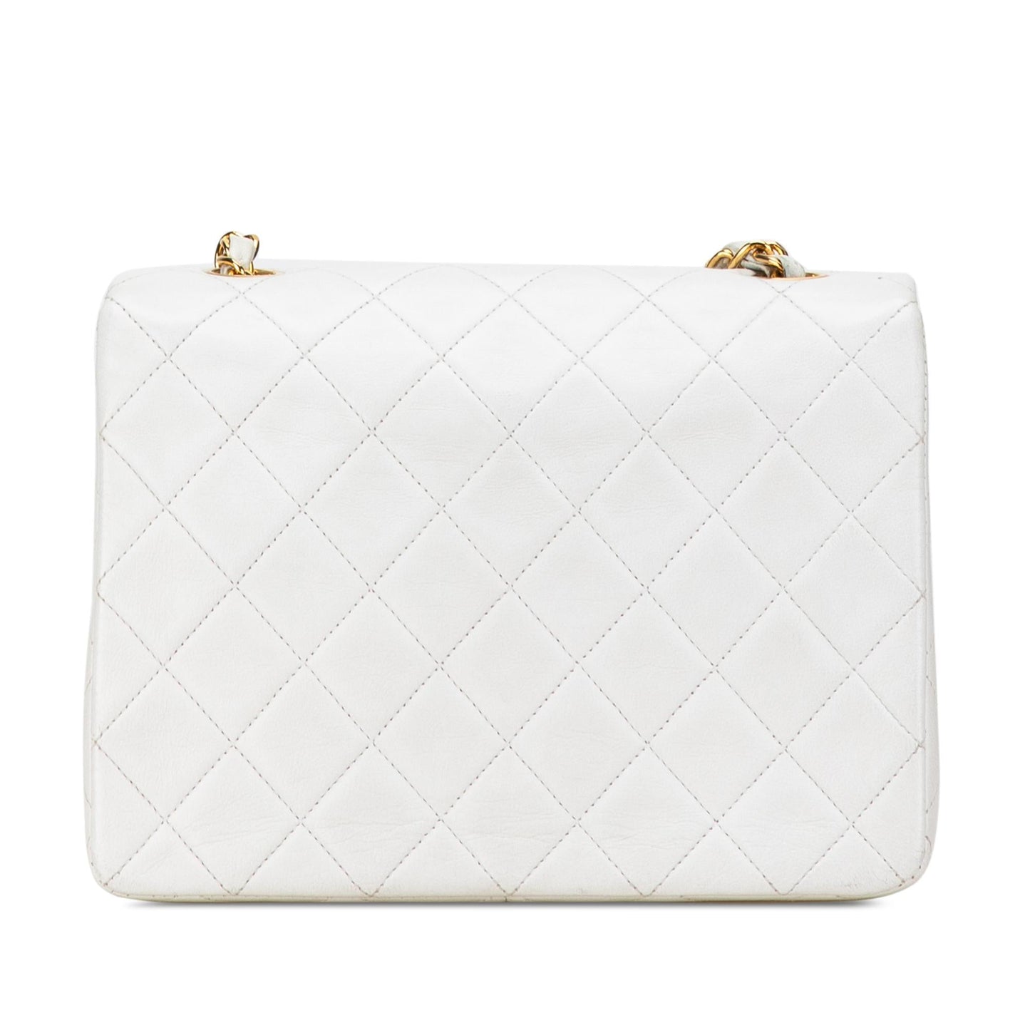 Chanel Square Classic Quilted Lambskin Flap (SHG-iqwoWK)