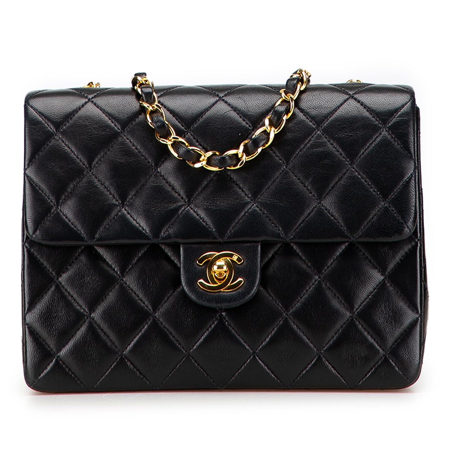 Chanel Square Quilted Lambskin Single Flap