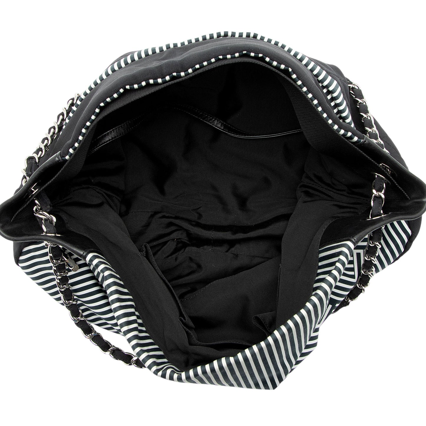 Chanel Striped Canvas Rialto Shoulder Bag (SHF-BaPjh9)
