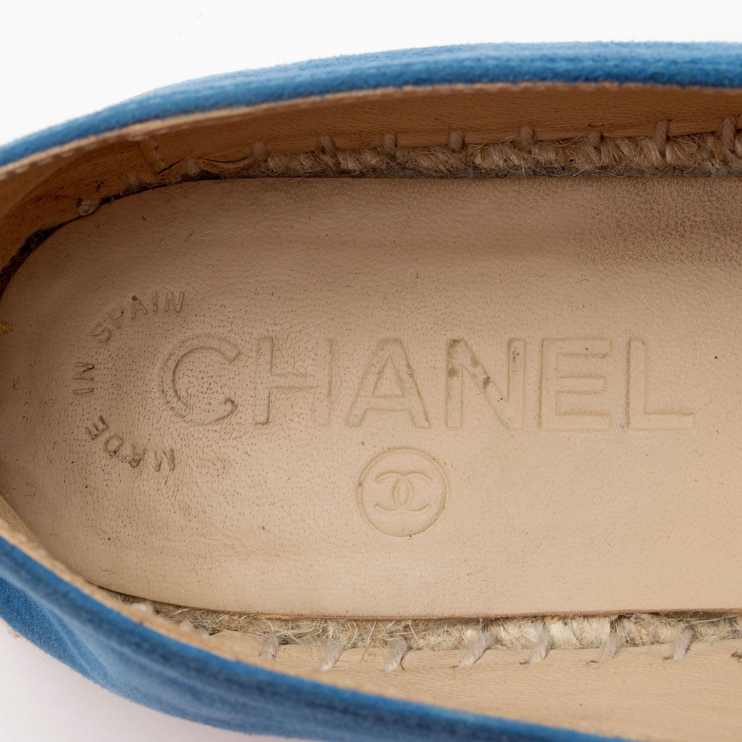 Chanel Suede CC Espadrilles - Size 7 / 37 (SHF-1NYUJk)
