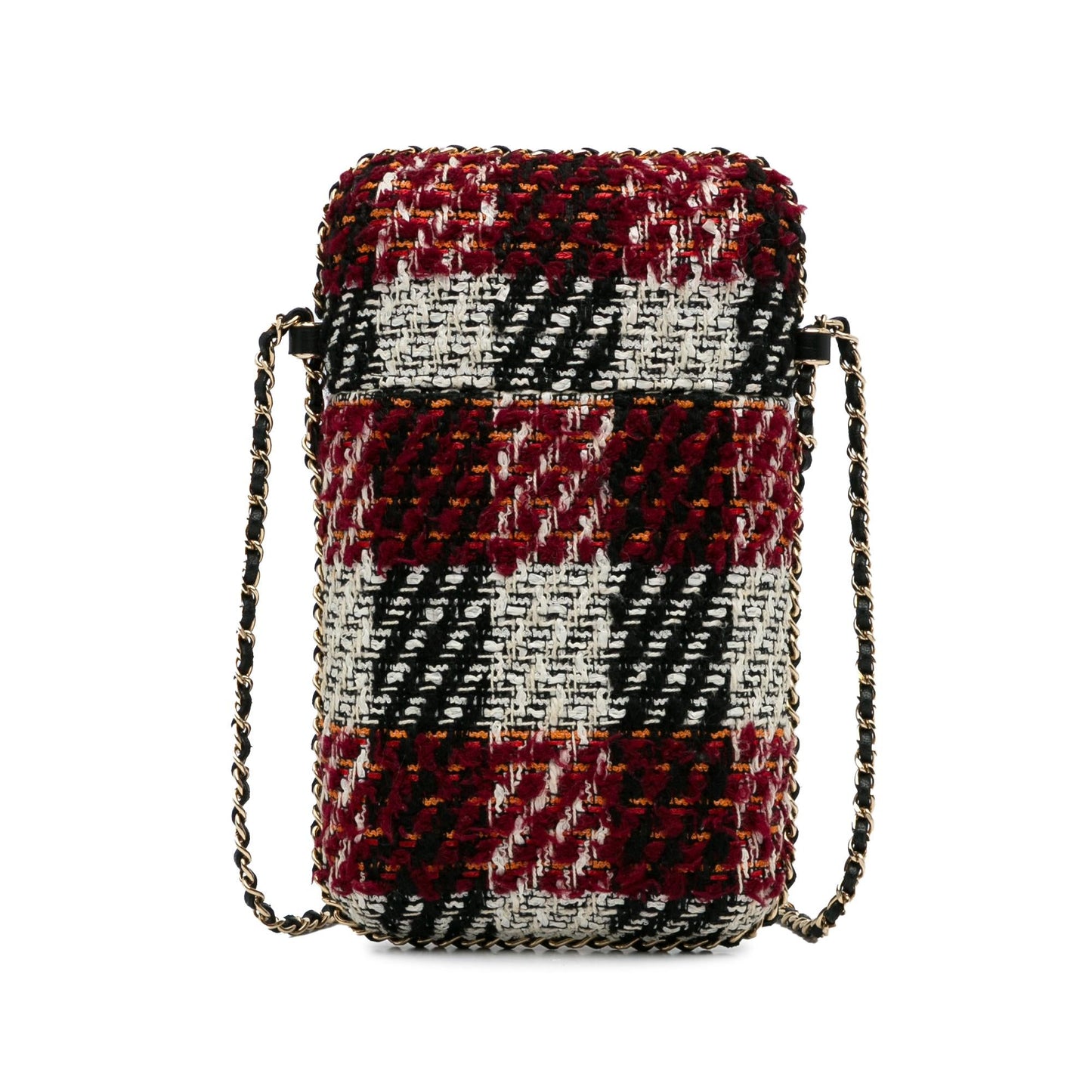Chanel Tweed Chain Around Phone Holder (SHG-fNtDa5)