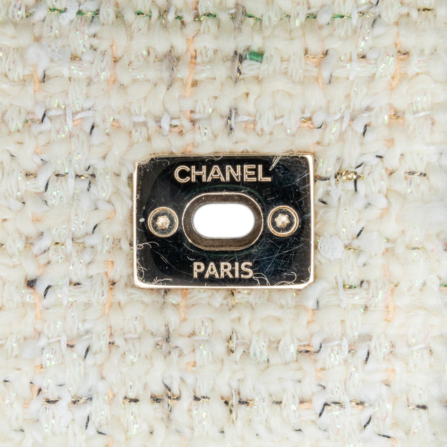 Chanel Tweed Knock on Wood Satchel (SHG-DWJ6lD)