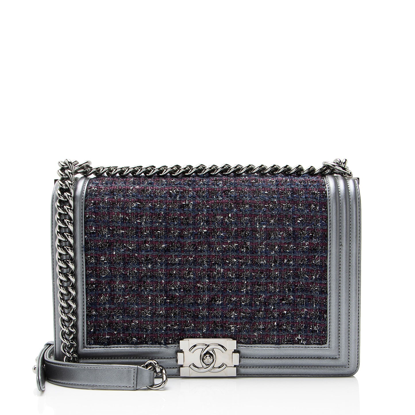 Chanel Tweed New Medium Boy Bag