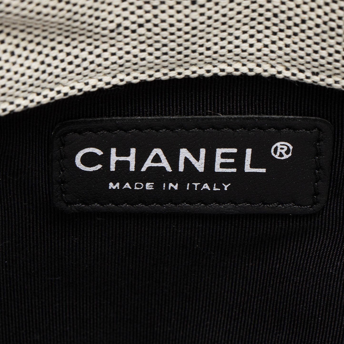 Chanel Vintage Canvas Camellia No. 5 Tote