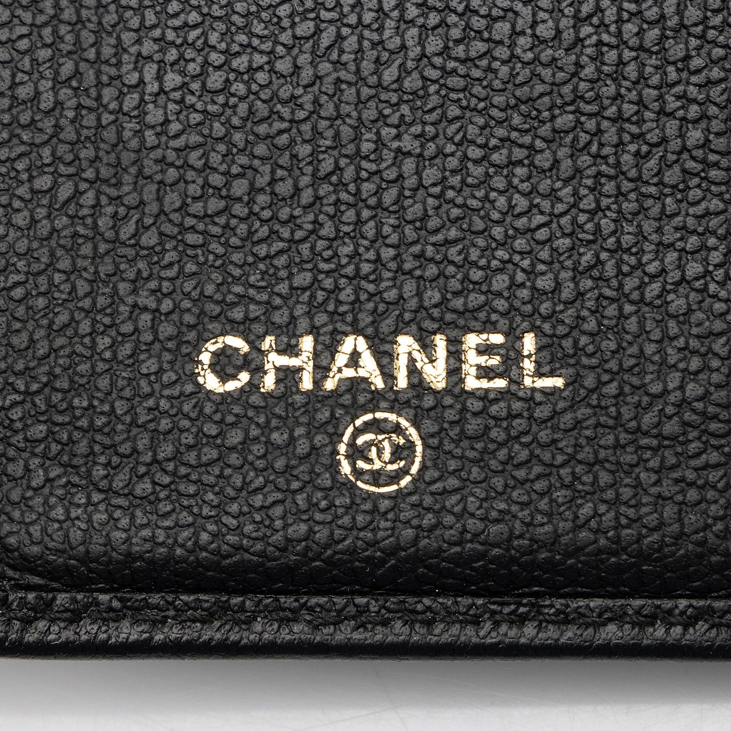 Chanel Vintage Caviar Leather Long Wallet