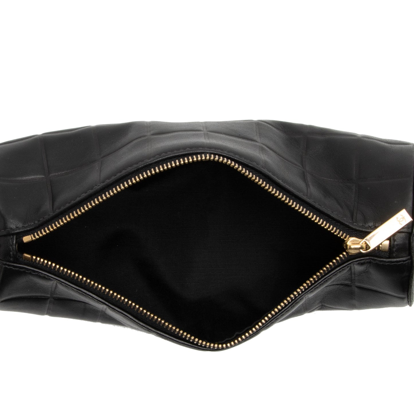 Chanel Vintage Lambskin CC Chocolate Bar Cosmetic Pouch (SHF-Yt3PcN)