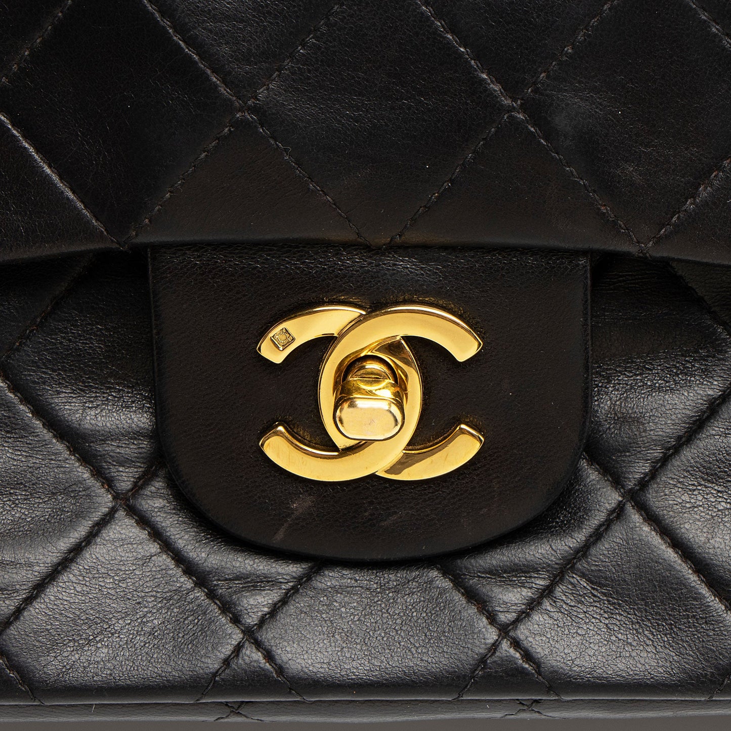 Chanel Vintage Lambskin Classic Medium Double Flap Bag