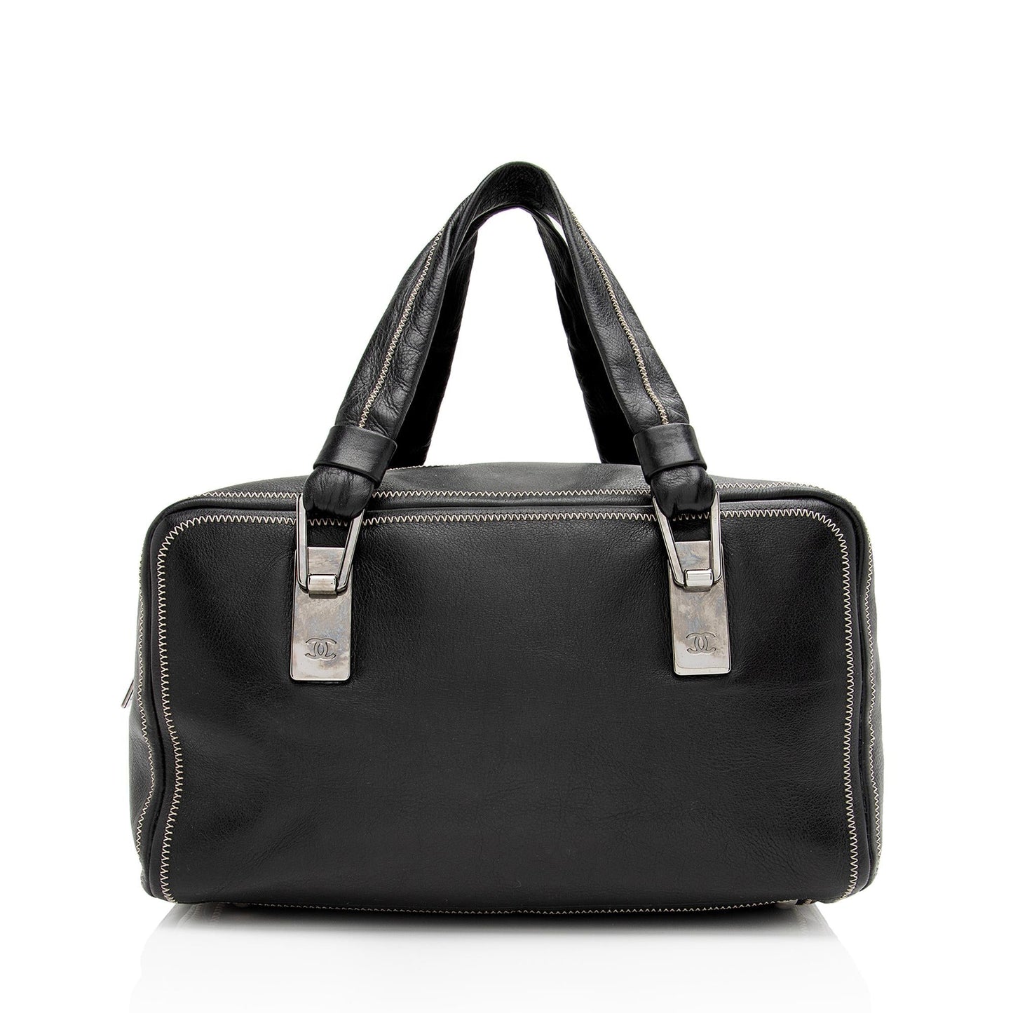 Chanel Vintage Lambskin Essential Bowler Bag (SHF-AnnD2G)