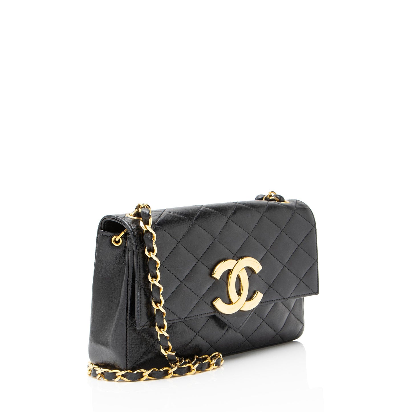 Chanel Vintage Lambskin XL CC Small Flap Bag
