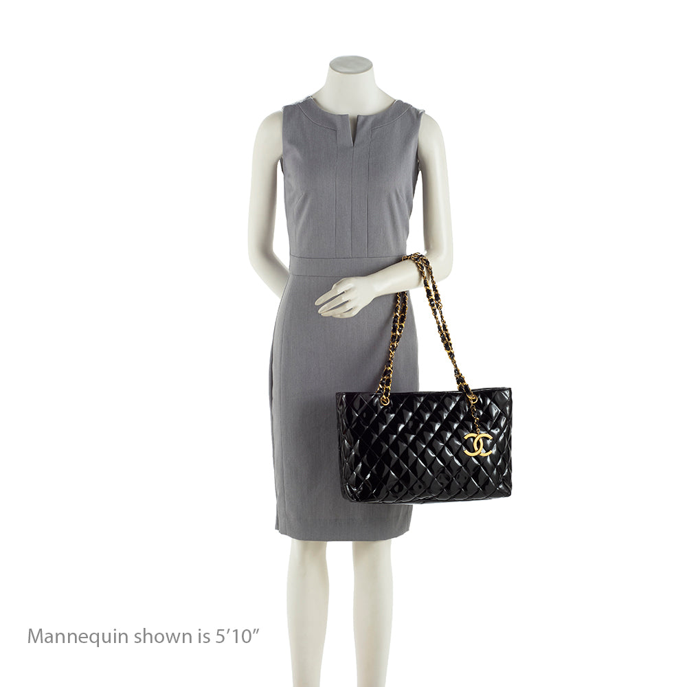 Chanel Vintage Patent Leather CC Tote - FINAL SALE (SHF-19446)