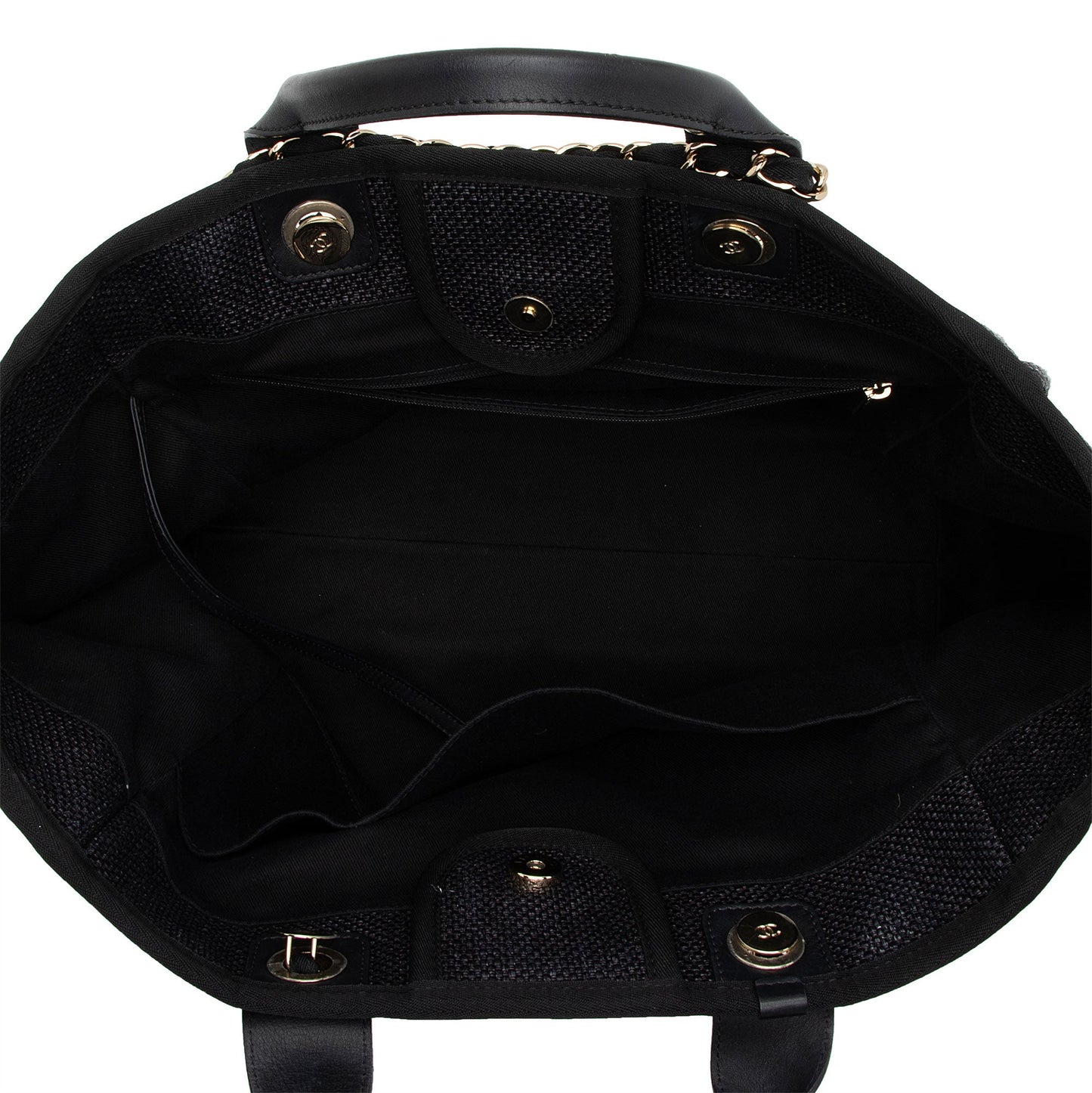 Chanel Woven Straw Deauville Medium Tote (SHF-xRiJ8n)