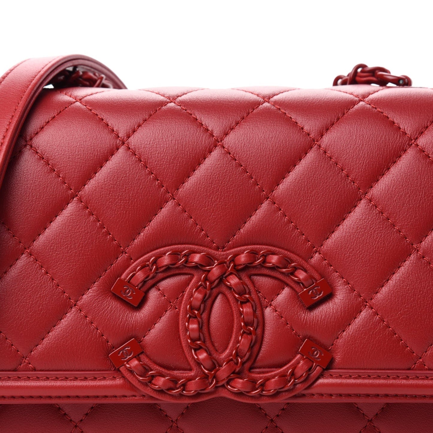 Luxury Chanel SMALL LAMBSKIN QUILTED CC FILIGREE FLAP BAG