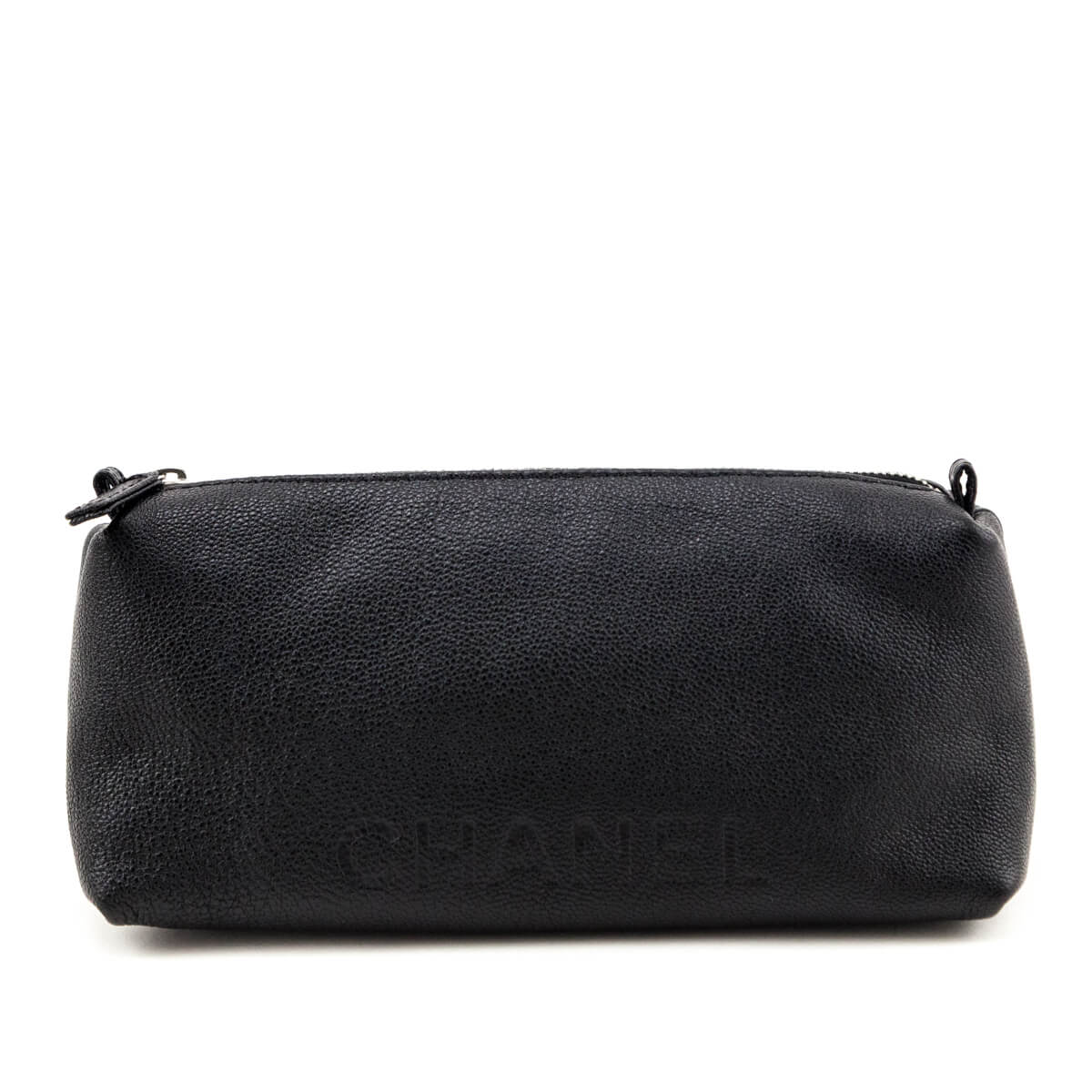Chanel Black Calfskin Cosmetic Pouch