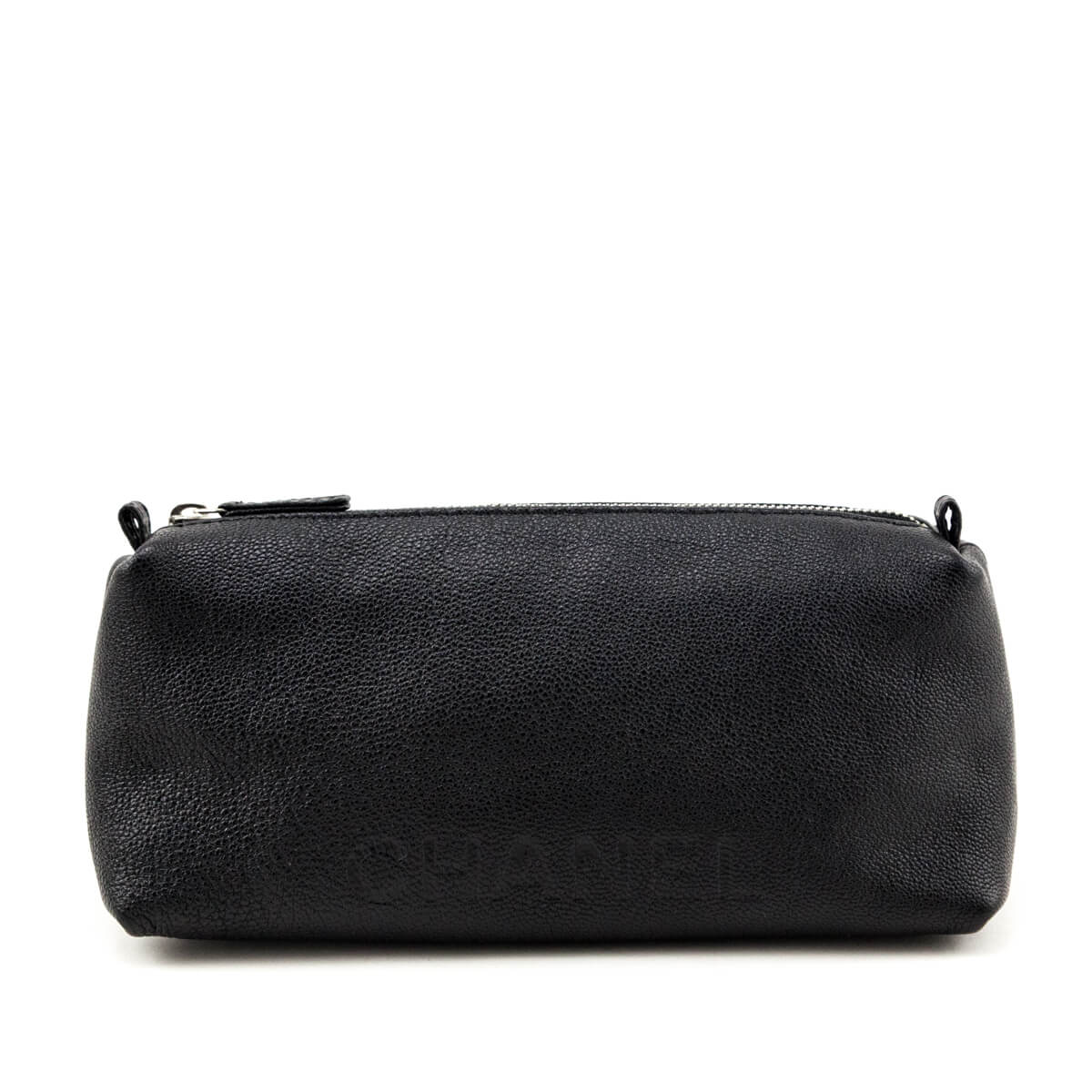 Chanel Black Calfskin Cosmetic Pouch