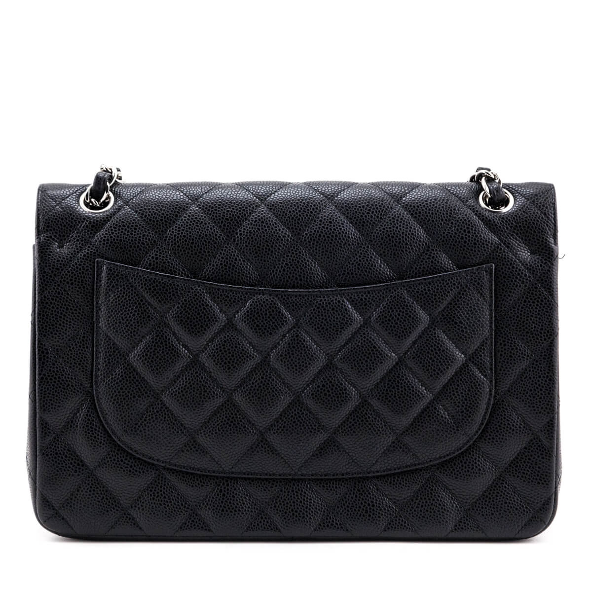 Chanel Black Caviar Jumbo Double Flap Bag