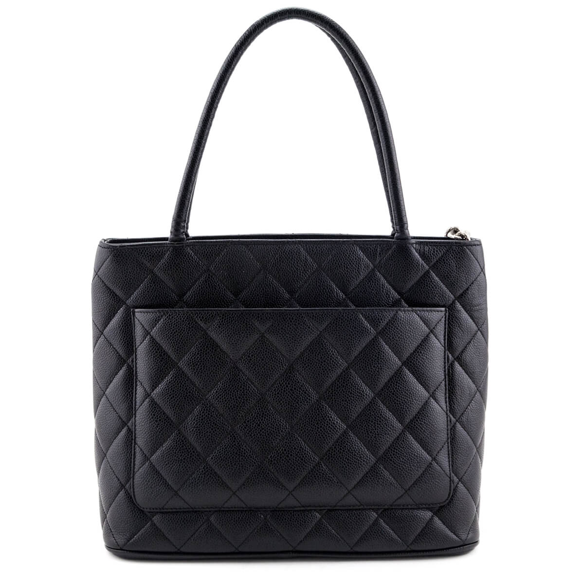 Chanel Black Caviar Vintage Medallion Tote