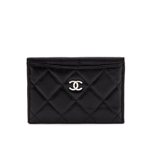 Chanel Black Lambskin Card Holder