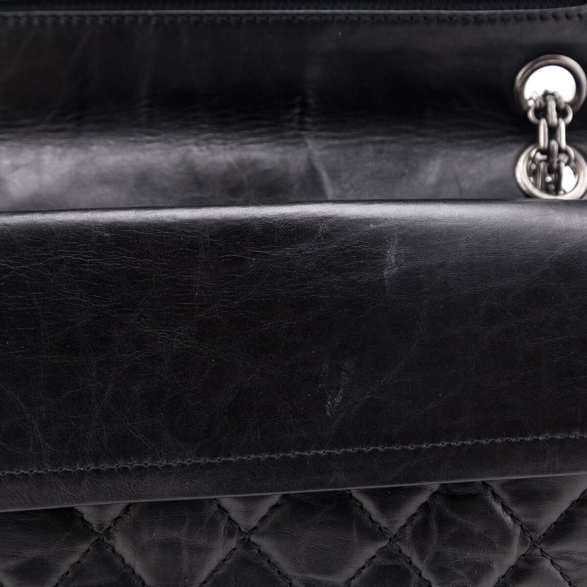 Chanel Black Quilted Aged Calfskin 2.55 Reissue 226 Flap Bag