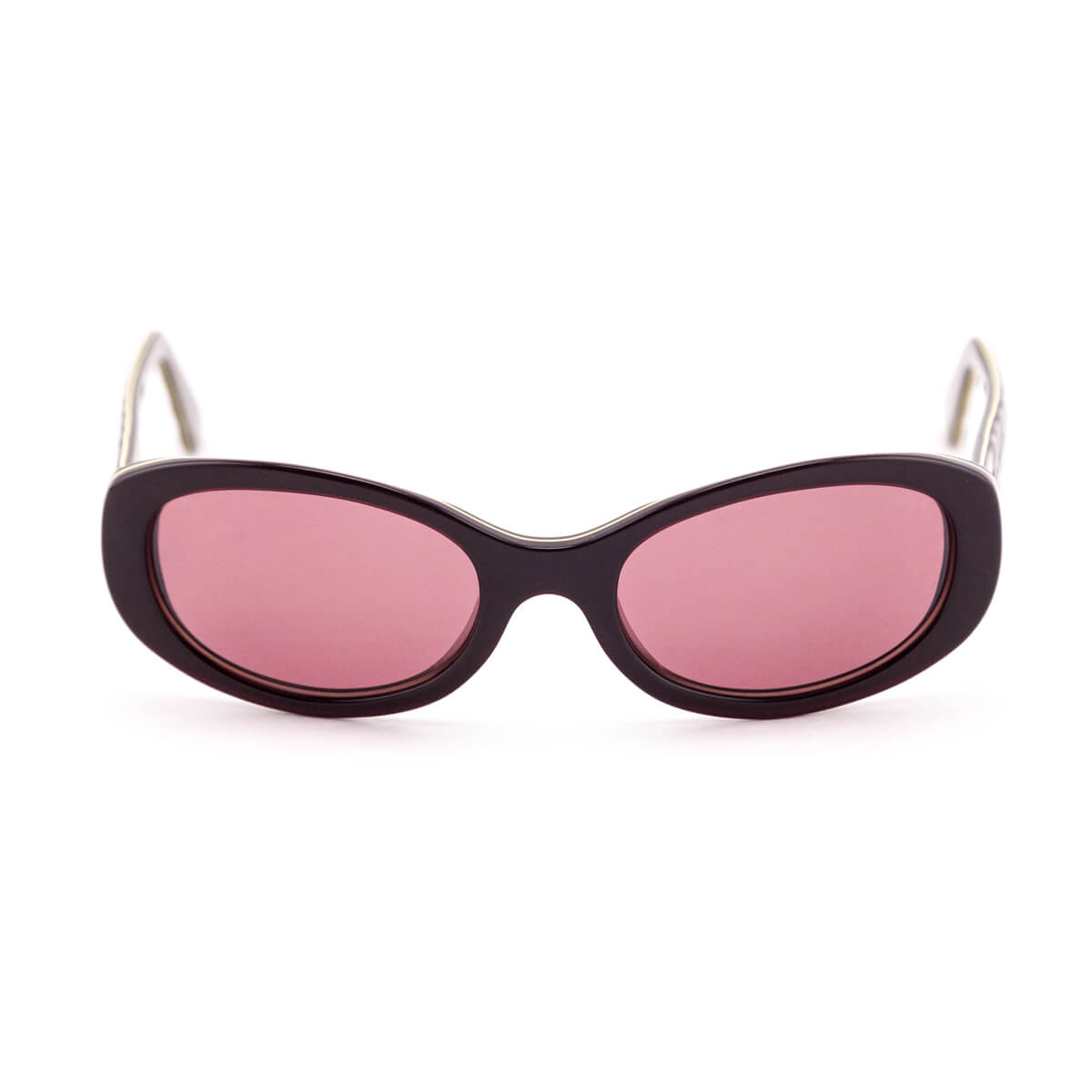 Chanel Burgundy Quilted Sunglasses