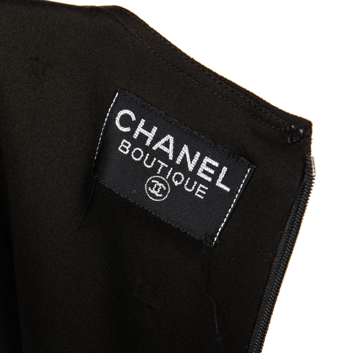 Chanel Brown Wool Crepe Sleeveless Dress Size S