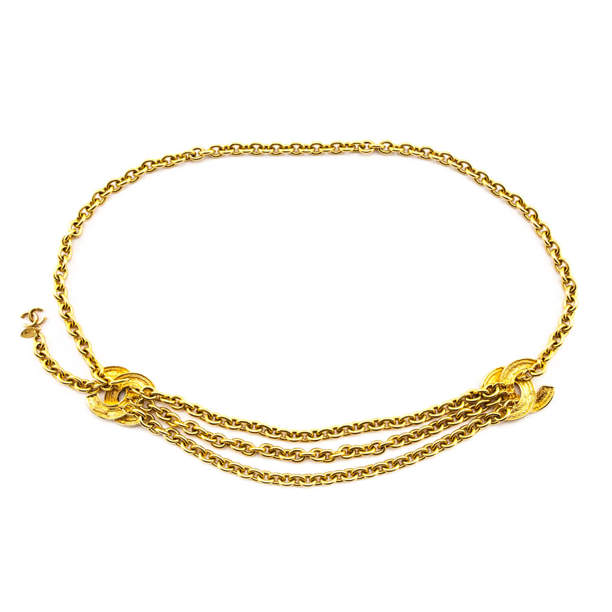 Chanel Gold-Tone Vintage CC Chain Belt