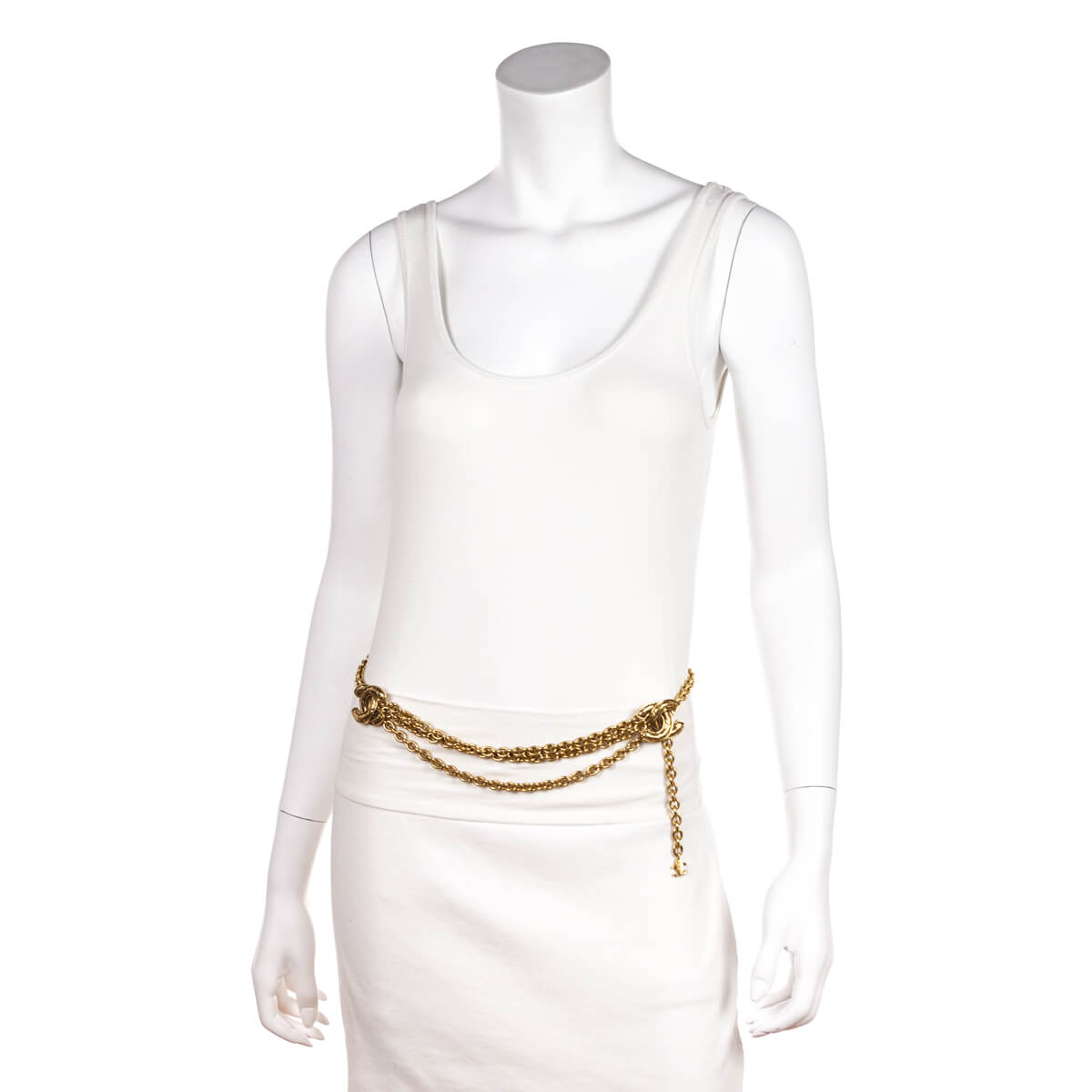 Chanel Gold-Tone Vintage CC Chain Belt