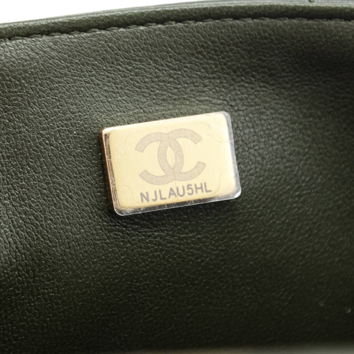 Chanel Green Quilted Aged Calfskin Chevron Mini Reissue Flap Bag