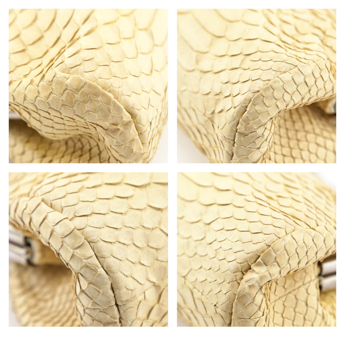 Chanel Natural Python Vintage Timeless Clutch