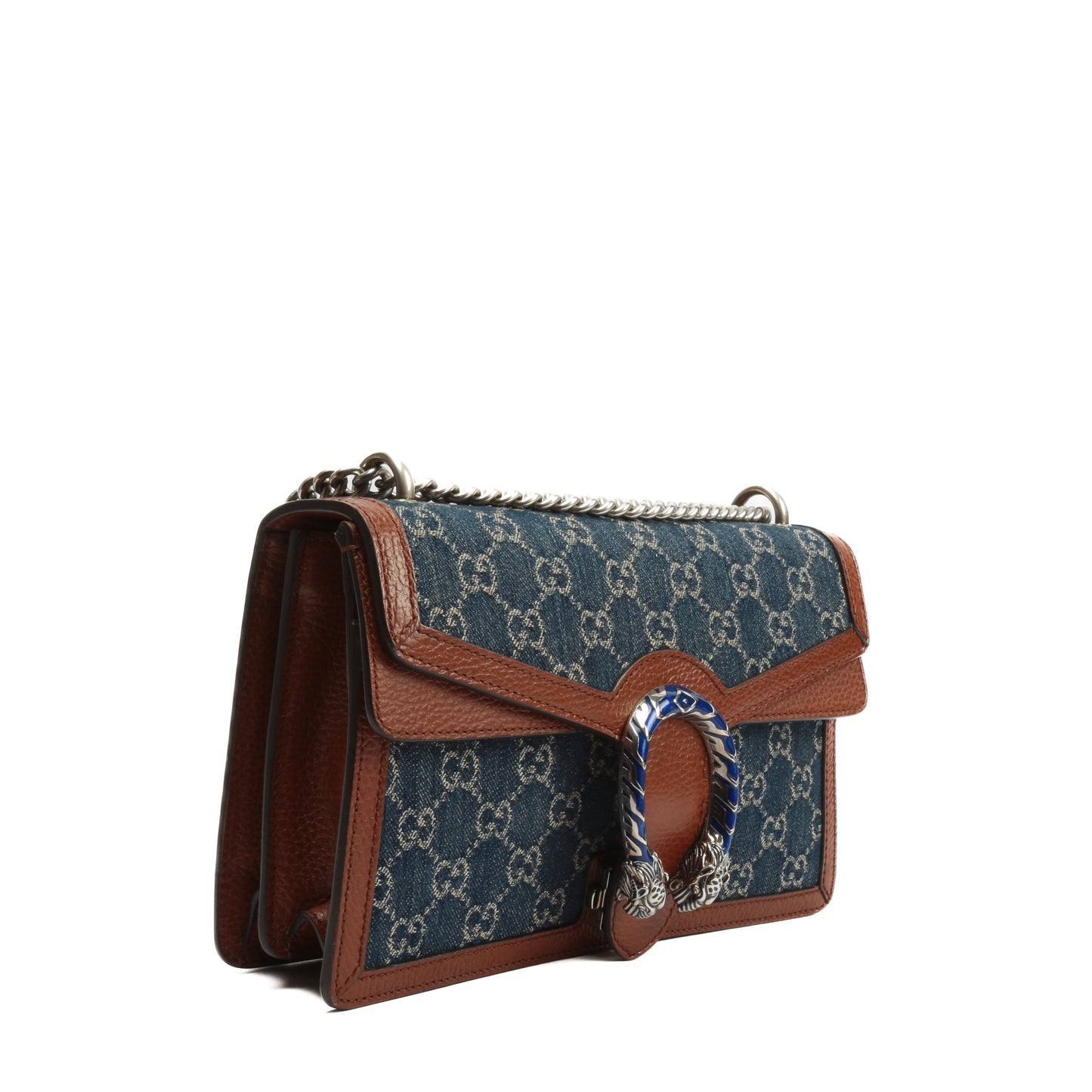 Luxury Gucci GG Small Dionysus Shoulder Denim