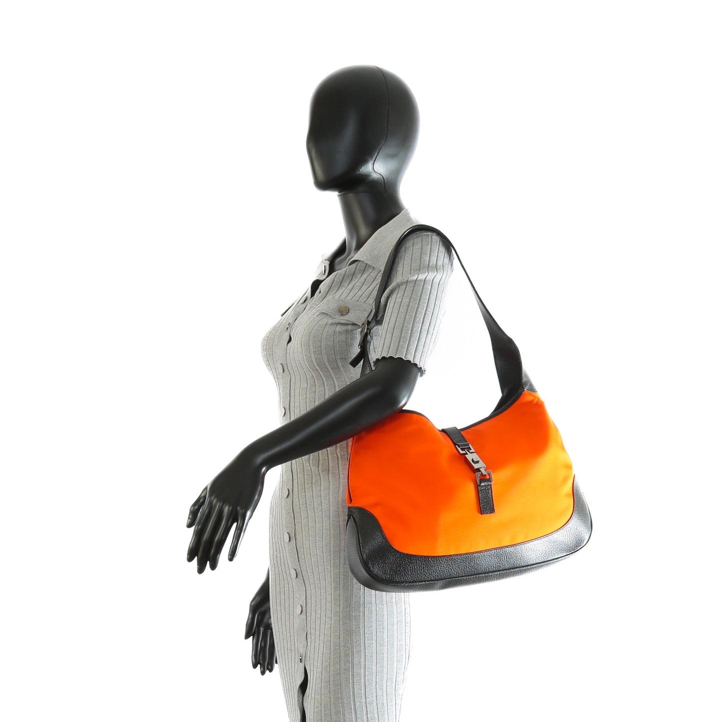 Luxury Gucci Vintage Jackie Hobo - Orange Nylon