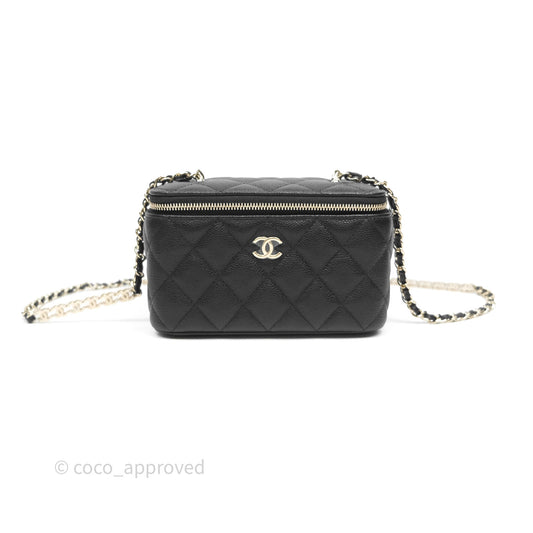 Chanel Classic Vanity with CC Logo Chain Caviar Gold Hardware