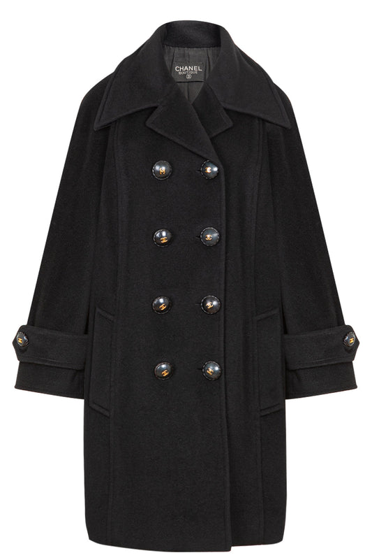 CHANEL Coat Black