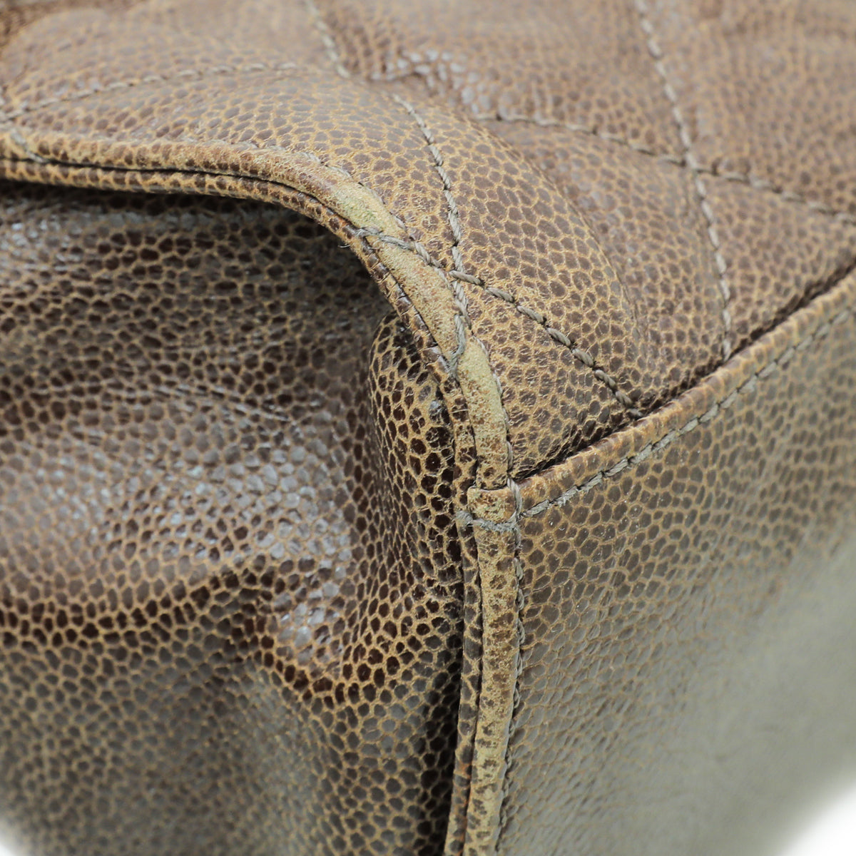 Chanel Brown CC Glazed Crave Jumbo Flap Bag