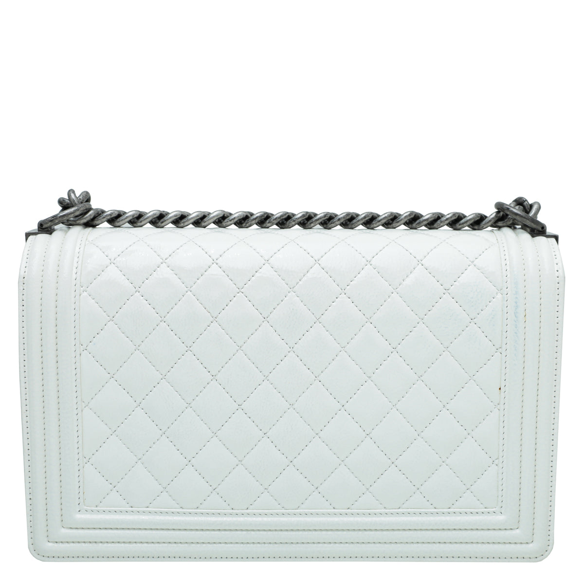 Chanel White Le Boy New Medium Bag