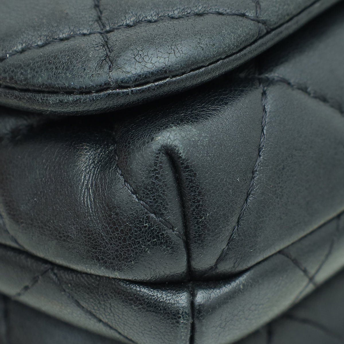 Chanel Black CC Quilted Knock on Wood Coco Handle Bag