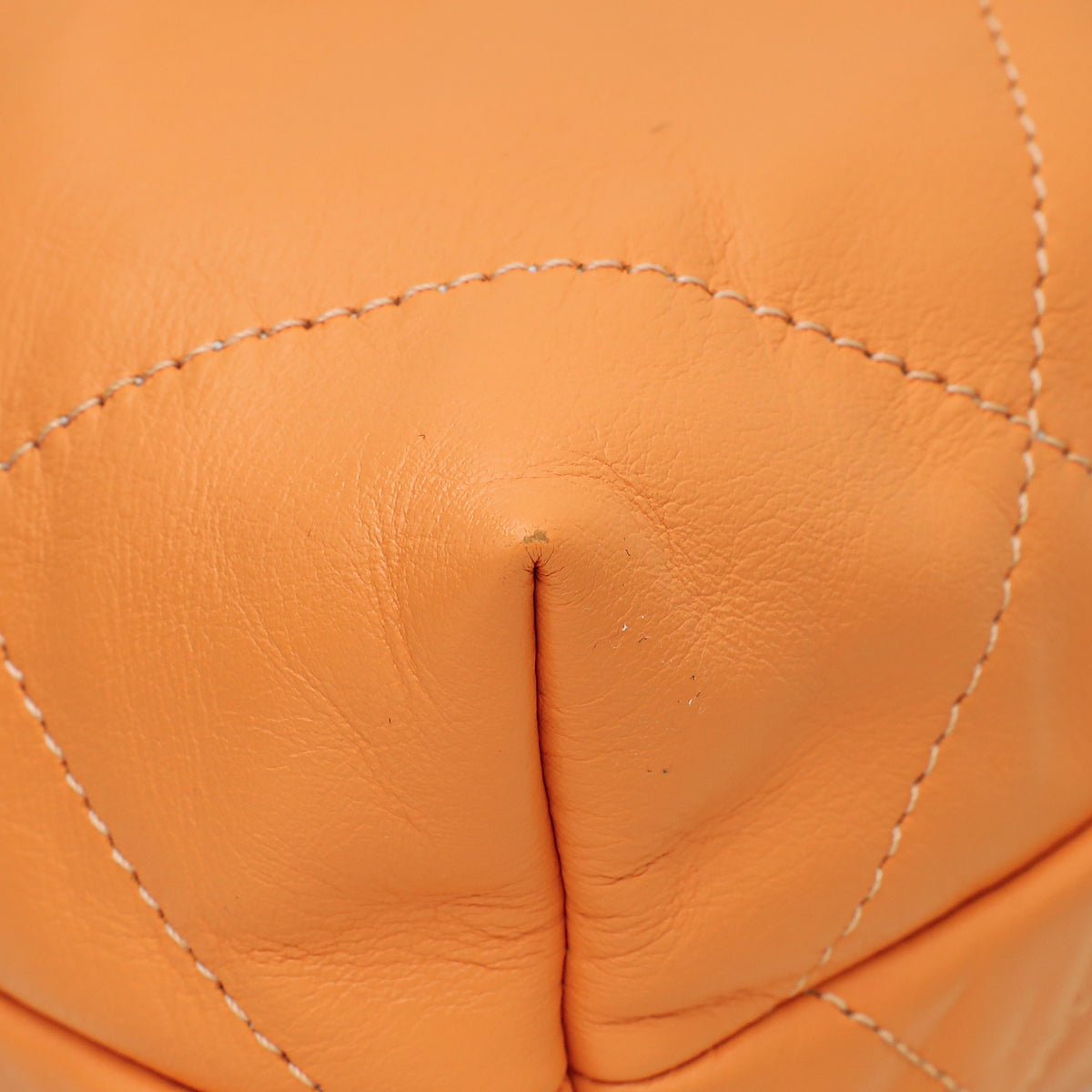 Chanel Coral Apricot 22 Shiny Small Hobo Bag
