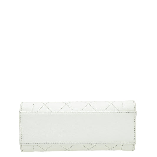Chanel Off White Click Label Shopping Small Bag