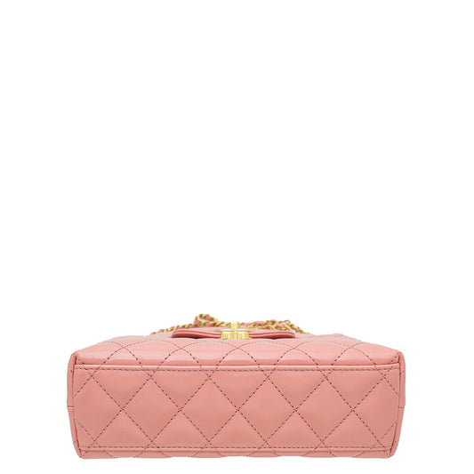 Chanel Coral Pink Mini Kelly Bag