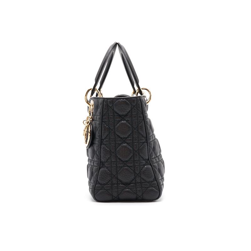 Luxury Dior Medium Soft Lady Luxury Dior supple Black with GHW