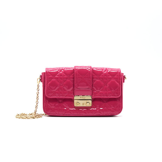 Luxury Dior Patent Leather Miss Luxury Dior Mini Chain Bag