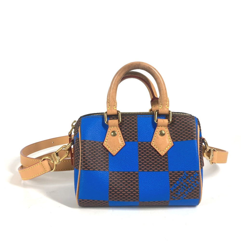 LOUIS VUITTON Handbag N40595 Damier canvas blue Damier Pop Speedy bandouliere 18