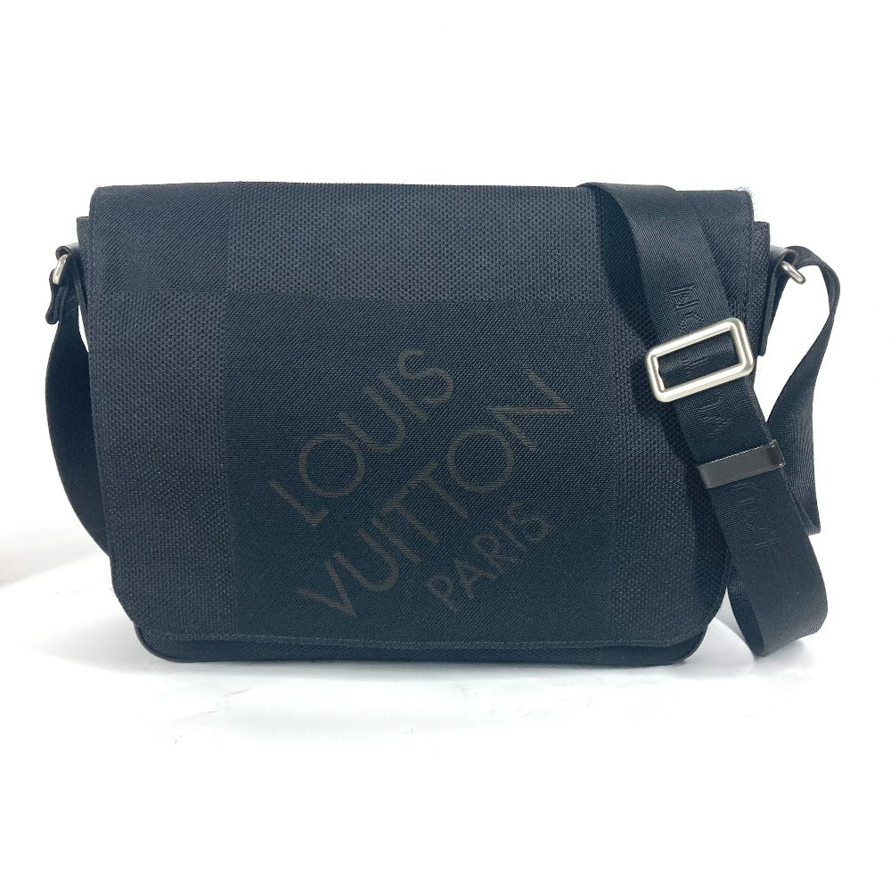 LOUIS VUITTON Shoulder Bag  M93618 Damier Jean Canvas black Damier Jean Petite message mens