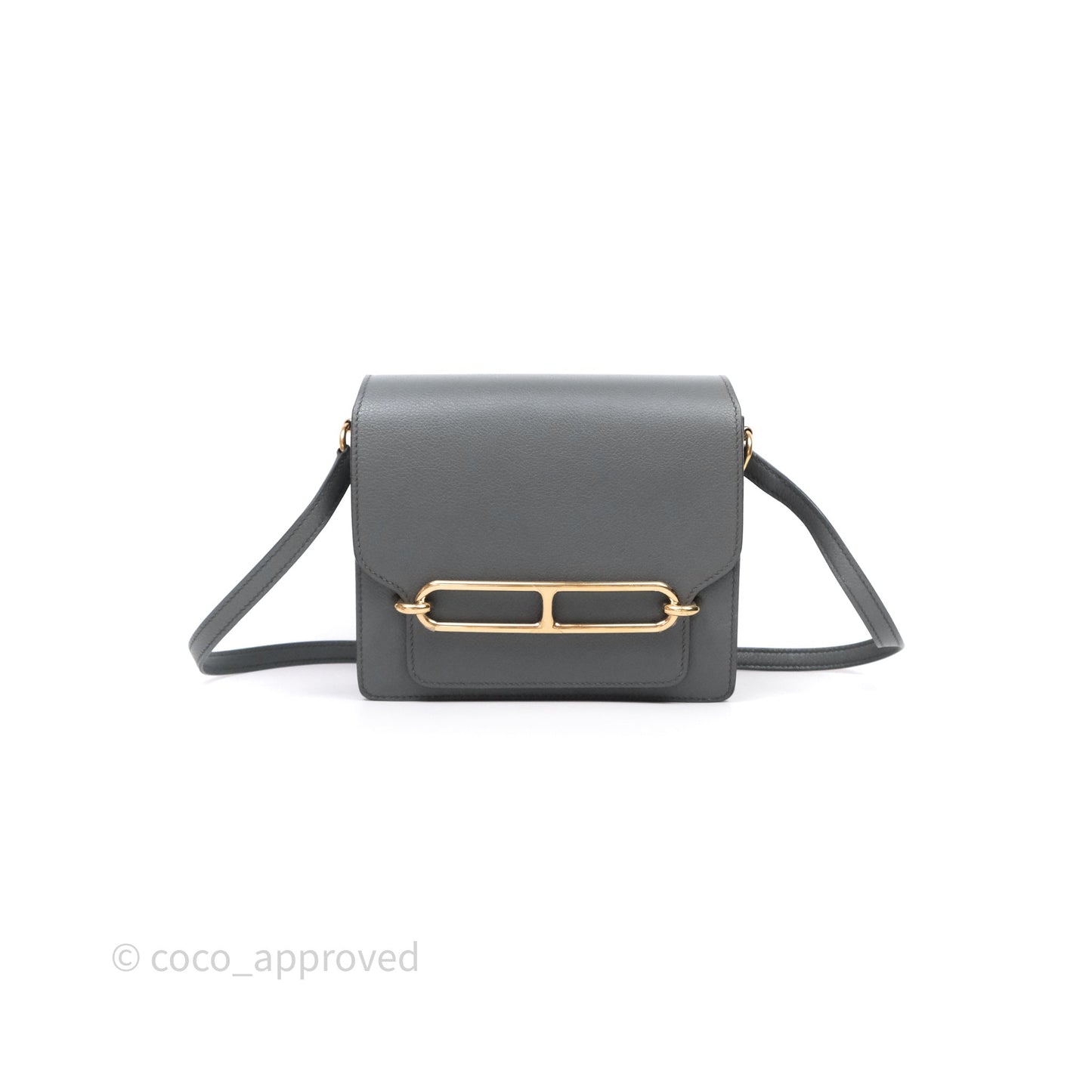 Hermès Roulis Mini 18 Vert Amancde 63 Evercolor Gold Hardware