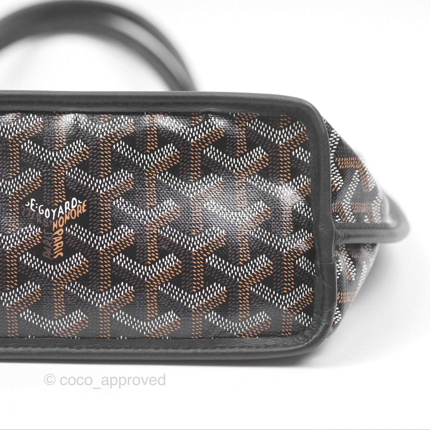 Goyard Anjou Mini Bag Goyardine Canvas Black