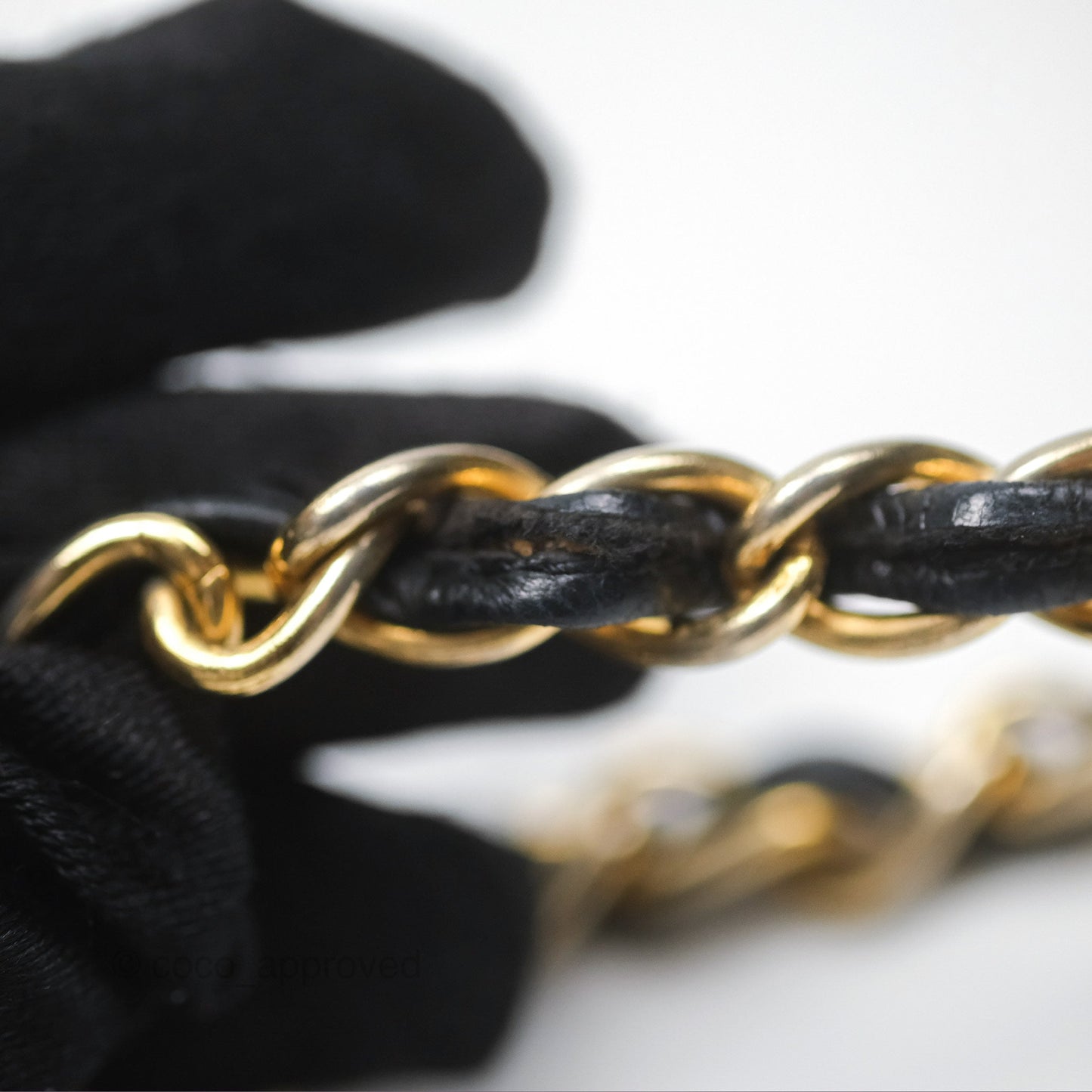 Chanel Vintage Mini Clutch with Chain Black Lambskin Gold Hardware